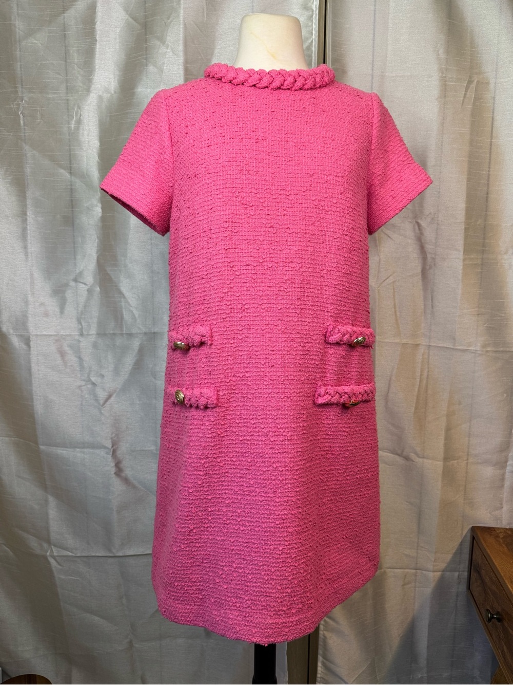 Tuckernuck Hot Pink Jackie Shift Dress